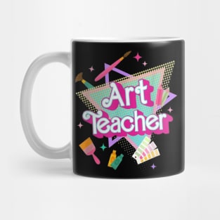 Art Teacher Retro Style Mug